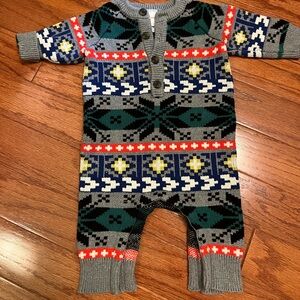 Hanna Andersson sweater onesie 3-6 months